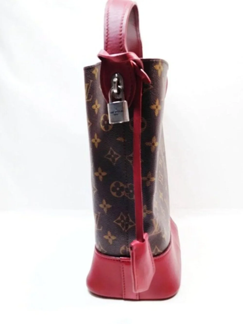 Authentic Louis Vuitton Idole NN14PM Monogram Bucket Tote Bag Leather w/ Pouch